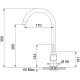 SET - SPÜLE FRANKE BFG 611-62 MIT ARMATUR FP 9000 - MIT HERAUSZIEHBARER SCHLAUCHBRAUSE