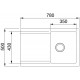 SET - SPÜLE FRANKE OID 611-78 MIT ARMATUR FN 0147.031, MIT HERAUSZIEHBARER SCHLAUCHBRAUSE