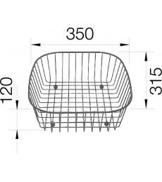 Geschirrkorb für Blanco 514238