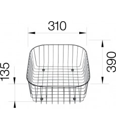 Geschirrkorb für Blanco 220573