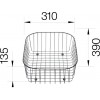 Geschirrkorb für Blanco 220573