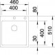 Blanco Claron 400-IF/A Durinox®